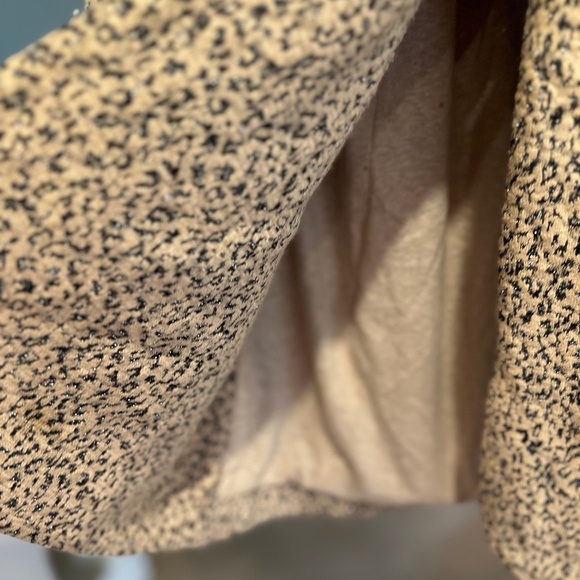 Anthropologie Caronnier Leopard Metallic Relaxed Coat - Size L - Picture 10 of 13